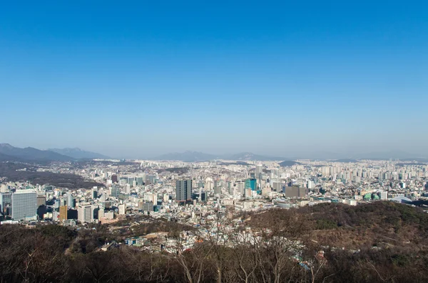 Panoráma, Szöul, Dél-Korea — Stock Fotó