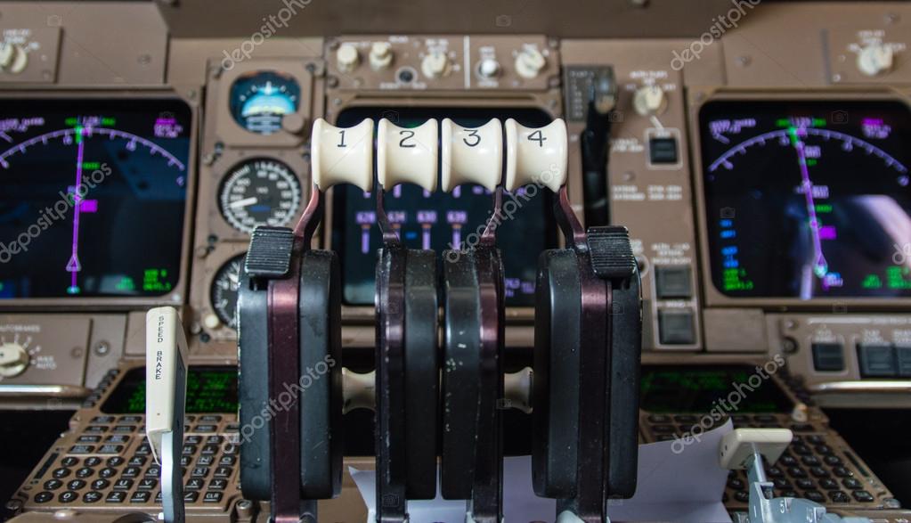 Airplane Cockpit Instruments — Stock Photo © atosan 62410801