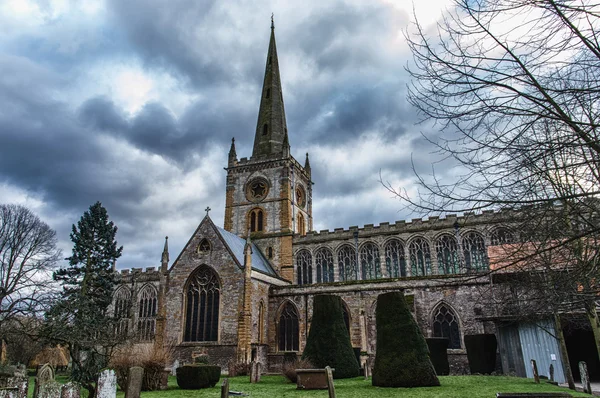 Shakespeares burial place Trinity Church — Stock Photo, Image