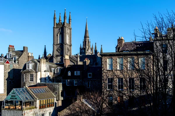 Rooftops of the city Aberdeen, Scotland — Stock Photo, Image