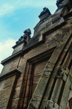 Details of Wallace monument in Stirling, UK