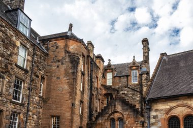 Exterior architectural view of Stirling Castle, built mainly in the 15th and 16th centuries, by James IV, V, and VI.