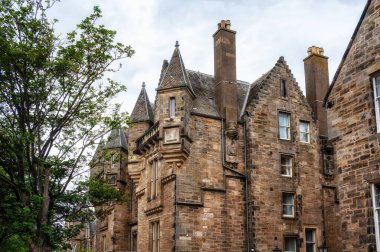 St Andrews Üniversitesi, Fife, İskoçya, İngiltere 'deki St. Salvator Konutu, öğrenci konaklama yeri manzarası