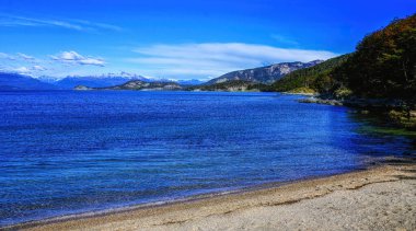 Bahia Ensenada Zaratiegui, Tierra del Fuego Ulusal Parkı, Patagonya, Arjantin, Güney Amerika