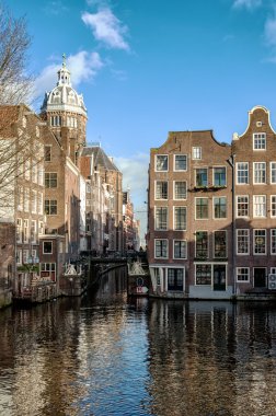 Amsterdam şehir manzaralı