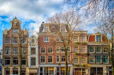 geleneksel Hollanda binalar, amsterdam