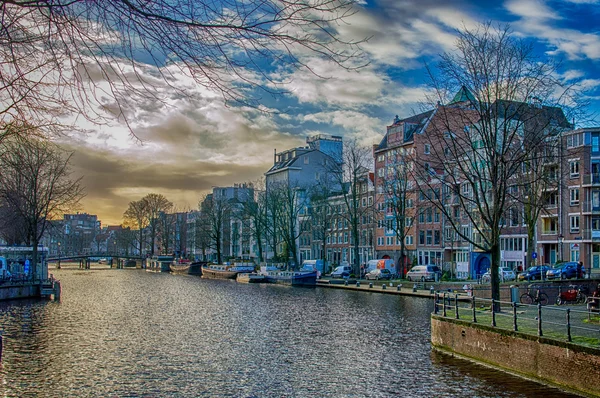 Cityview Amsterdamse grachten — Stockfoto