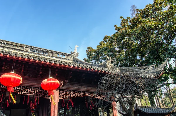 Çin Pavilion fenerler — Stok fotoğraf