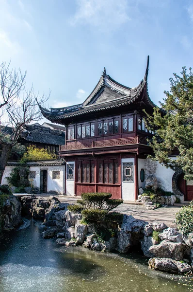 Pavilhão em Yu Yuan Gardens, Shanghai — Fotografia de Stock