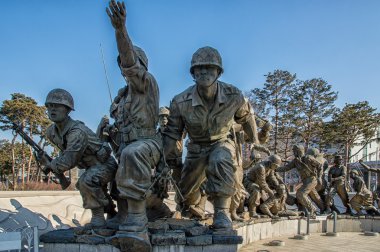 Kore Savaşı Memorial'dan Seferi Kuvvetleri heykel