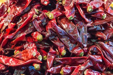 Kurutulmuş biber yakın çekim