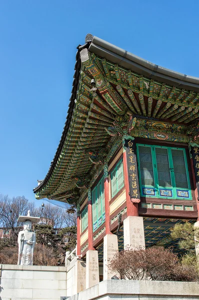 Templo de Bongeunsa, Seúl, Corea — Foto de Stock