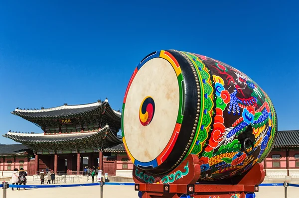 Koreanska traditionell ceremoniella trumma — Stockfoto