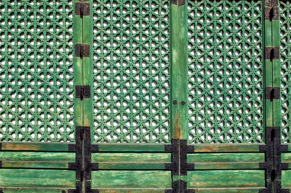 Detalles de la puerta del templo budista — Foto de Stock