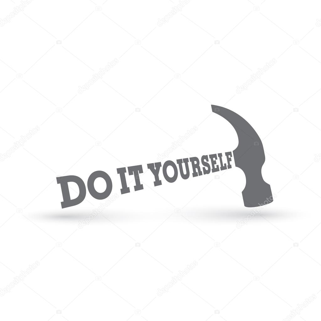 Do it yourself logo Royalty Free Vector Image - VectorStock