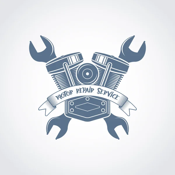 Logotipo do vetor motor de bicicleta — Vetor de Stock