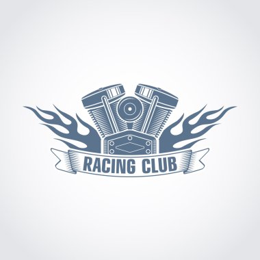 Motosiklet logo vektör