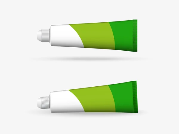 Dois tubos verdes — Vetor de Stock