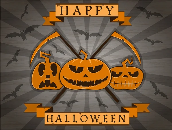 Vecteur style rétro fond halloween — Image vectorielle