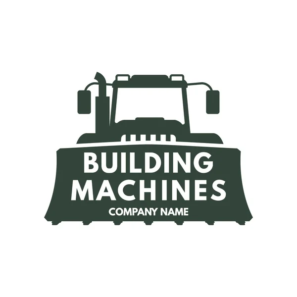 Будівельних машин логотип — стоковий вектор