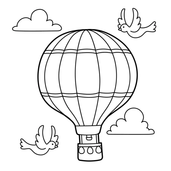 Sıcak Hava Balonu Renk Sayfası