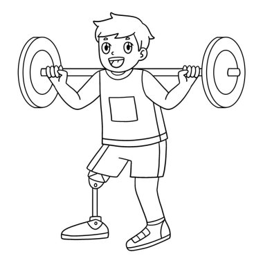 Seçkin ve Uyarlamalı Sporcu Çocuk Güç Kaldırma 'nın sevimli ve komik bir renkli sayfası. Çocuklar için saatlerce boyama eğlencesi sağlıyor. Bu sayfayı boyamak çok kolaydır. Küçük çocuklar ve yeni yürümeye başlayanlar için uygun..