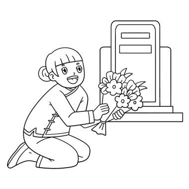 Mezara Çiçek Koyan Bir Kız 'ın şirin ve komik renkli bir sayfası. Çocuklar için saatlerce boyama eğlencesi sağlıyor. Bu sayfayı boyamak çok kolaydır. Küçük çocuklar ve yeni yürümeye başlayanlar için uygun..