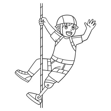 Seçkin ve Uyarlamalı Tırmanış Sporcusu 'nun sevimli ve komik renkli sayfası. Çocuklar için saatlerce boyama eğlencesi sağlıyor. Bu sayfayı boyamak çok kolaydır. Küçük çocuklar ve yeni yürümeye başlayanlar için uygun..