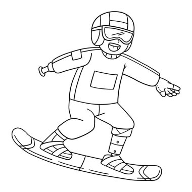 Seçkin Uyarlamalı Sporcu Para Snowboard 'un sevimli ve komik renkli sayfası. Çocuklar için saatlerce boyama eğlencesi sağlıyor. Bu sayfayı boyamak çok kolaydır. Küçük çocuklar ve yeni yürümeye başlayanlar için uygun..