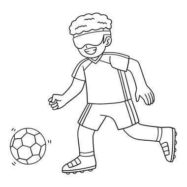 Blind Soccer 'da oynayan sevimli ve komik renkli bir spor sayfası. Çocuklar için saatlerce boyama eğlencesi sağlıyor. Bu sayfayı boyamak çok kolaydır. Küçük çocuklar ve yeni yürümeye başlayanlar için uygun..