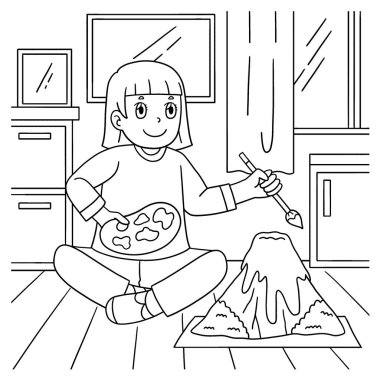 Volkan Boyayan Kız 'ın sevimli ve komik renkli bir sayfası. Çocuklar için saatlerce boyama eğlencesi sağlıyor. Bu sayfayı boyamak çok kolaydır. Küçük çocuklar ve yeni yürümeye başlayanlar için uygun.. 