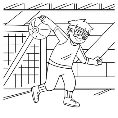 Para Goalball 'daki Uyumlu Spor Çocuğu' nun sevimli ve komik renkli sayfası. Çocuklar için saatlerce boyama eğlencesi sağlıyor. Bu sayfayı boyamak çok kolaydır. Küçük çocuklar ve yeni yürümeye başlayanlar için uygun.. 