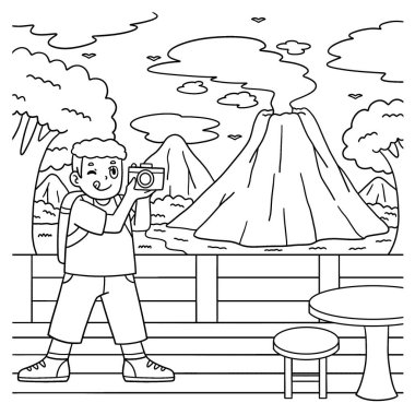 Bir Volkan Çocuk 'un resim çektiği sevimli ve komik renkli bir sayfa. Çocuklar için saatlerce boyama eğlencesi sağlıyor. Bu sayfayı boyamak çok kolaydır. Küçük çocuklar ve yeni yürümeye başlayanlar için uygun.. 