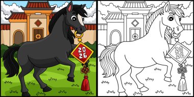 Bu boyama sayfasında 