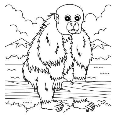 Kel Uakari 'nin şirin ve komik renkli sayfası. Çocuklar için saatlerce boyama eğlencesi sağlıyor. Bu sayfayı boyamak çok kolaydır. Küçük çocuklar ve yeni yürümeye başlayanlar için uygun.. 