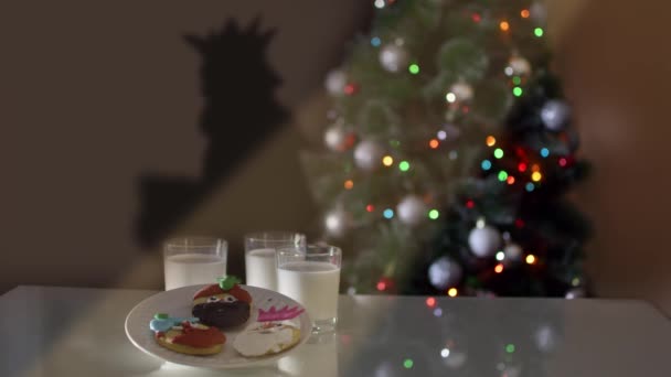 第三天 Melchior Gaspar和Balthazar为他们带来礼物 Epiphany Cookies和Drink 以及Feliz Dia Los Reyes Magos — 图库视频影像