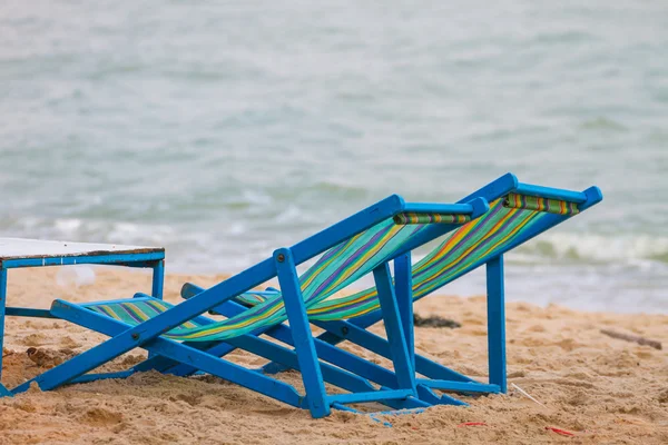 Praia cama de lona para relaxamento — Fotografia de Stock