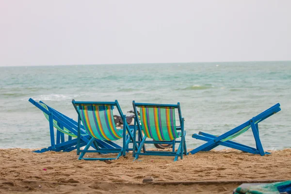 Praia cama de lona para relaxamento — Fotografia de Stock