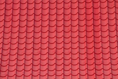 Kırmızı oluklu kiremit çatı unsuru