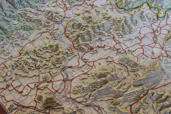 Carte du modèle 3D géographique — Photo