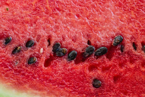 Red texture of sweet watermelon — Stock Photo, Image