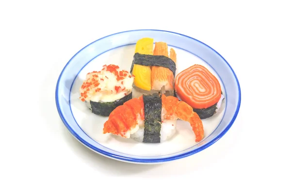 Sushi med rullar — Stockfoto