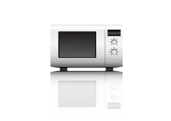 Mikrodalga fırın beyaz — Stok fotoğraf
