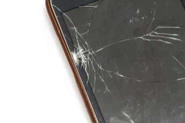 kırık ekran ile Smartphone