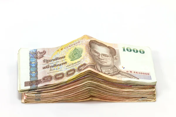 Billetes de Baht tailandés — Foto de Stock