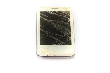 kırık ekran ile Smartphone
