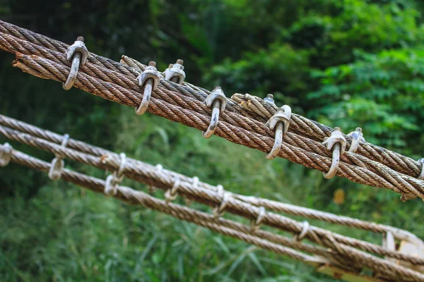 Sling bridge close up — Stock Photo, Image