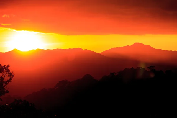 Αφηρημένο silhouetted mountians — Φωτογραφία Αρχείου