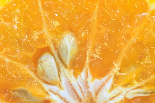 Pomarańczowe owoce krojone na białym tle — Zdjęcie stockowe