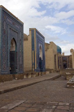 karmaşık Türbeler Şah-i-zinda, Semerkand, Özbekistan 